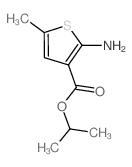 2-氨基-5-甲基噻吩-3-羧酸异丙酯结构式