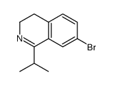 7-溴-1-异丙基-3,4-二氢异喹啉结构式