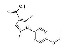1-(4-乙氧基苯基)-2,5-二甲基-1H-吡咯-3-羧酸结构式