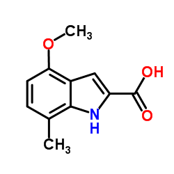 4-Methoxy-7-methyl-1H-indole-2-carboxylic acid Structure