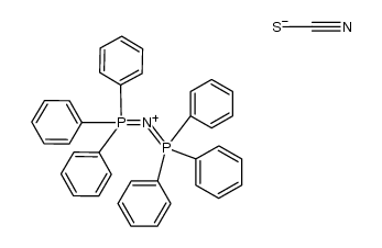bis(triphenyl)phosphoranylydenammonium thiocyanate结构式