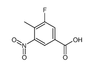 3-nitro-4-methyl-5-fluorobenzoic acid结构式