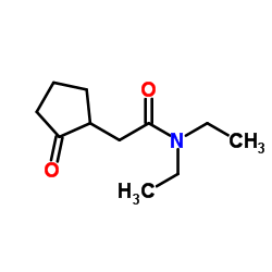N,N-Diethyl-2-(2-oxocyclopentyl)acetamide结构式