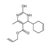 prop-2-enyl 4-cyclohex-3-en-1-yl-6-methyl-2-oxo-3,4-dihydro-1H-pyrimidine-5-carboxylate结构式