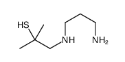1-(3-aminopropylamino)-2-methylpropane-2-thiol结构式