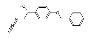 (R)-(-)-2-azido-1-(4-benzyloxyphenyl)-1-ethanol Structure