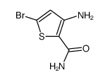 3-氨基-5-溴噻吩-2-羧酰胺结构式