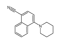 4-piperidin-1-ylnaphthalene-1-carbonitrile结构式