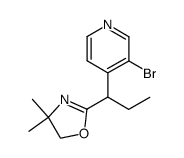 3-bromo-4-[1-(4,4-dimethyl-4,5-dihydro-oxazol-2-yl)-propyl]-pyridine结构式