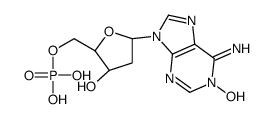 [(2R,3S,5R)-3-hydroxy-5-(1-hydroxy-6-iminopurin-9-yl)oxolan-2-yl]methyl dihydrogen phosphate Structure