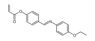 [4-[(4-ethoxyphenyl)iminomethyl]phenyl] prop-2-enoate Structure