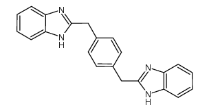 2,2-[1,4-亚苯基双(亚甲基)]双-1H-苯并咪唑结构式