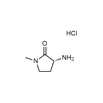 (R)-3-氨基-1-甲基吡咯烷-2-酮盐酸盐结构式