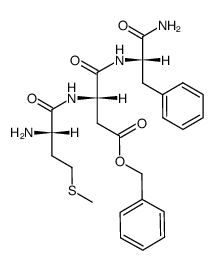 H-Met-Asp(OBzl)-Phe-NH2结构式