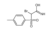 2-bromo-2-[(4-methylphenyl)sulphonyl]acetamide结构式