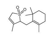 2-(2',6',6'-trimethylcyclohexenyl)-3-methyl-3-sulfolene Structure