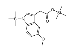 1H-Indole-3-acetic acid, 5-methoxy-1-(trimethylsilyl)-, trimethylsilyl ester Structure