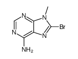 8-bromo-9-methylpurin-6-amine结构式
