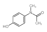 N-(4-羟基苯基)-N-甲基乙酰胺结构式