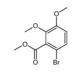 6-溴-2,3-二甲氧基苯甲酸甲酯结构式