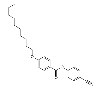(4-cyanophenyl) 4-decoxybenzoate结构式