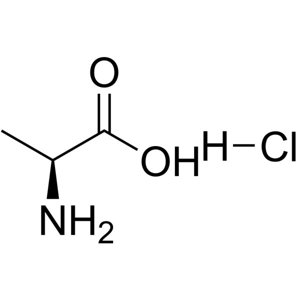 L-丙氨酸盐酸盐结构式