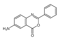 6-amino-2-phenyl-3,1-benzoxazin-4-one Structure