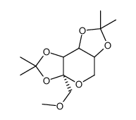 2,3-4,5-di-O-isopropylidene-1-O-methyl-beta-fructopyranose Structure