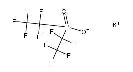 potassium bis[pentafluorophosphinate]结构式