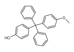 4-hydroxy-4'-methoxytetraphenylmethane Structure