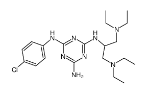 N2-(β,β'-bis-diethylamino-isopropyl)-N4-(4-chloro-phenyl)-[1,3,5]triazine-2,4,6-triyltriamine Structure