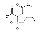 dimethyl 2-butylsulfonylbutanedioate Structure
