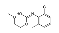 2-methoxyethyl N-(2-chloro-6-methylphenyl)carbamate结构式