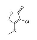 4-chloro-3-methylsulfanyl-2H-furan-5-one Structure