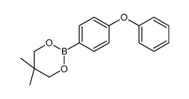 5,5-dimethyl-2-(4-phenoxyphenyl)-1,3,2-dioxaborinane Structure