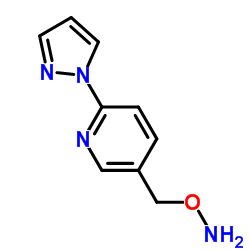 O-((6-(1H-吡唑-1-基)吡啶-3-基)甲基)羟胺结构式