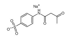 4-(Acetoacetylamino)benzenesulfonic acid sodium salt结构式