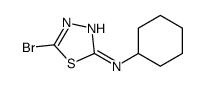 5-bromo-N-cyclohexyl-1,3,4-thiadiazol-2-amine Structure