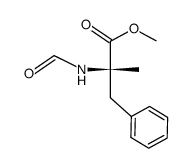 L-N-formyl-α-methylphenylalanine methyl ester Structure