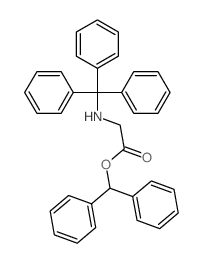 Glycine, N-trityl-,diphenylmethyl ester (7CI,8CI)结构式