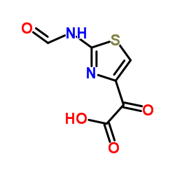2-Formamido-1,3-thiazoly-4-yl-glyoxalic acid Structure
