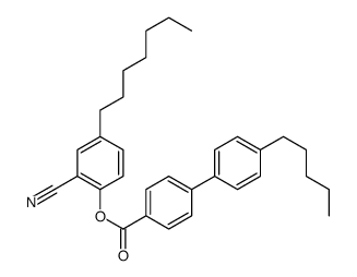 2-cyano-4-heptylphenyl 4'-pentyl[1,1'-biphenyl]-4-carboxylate结构式