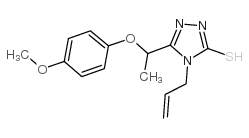 4-烯丙基-5-[1-(4-甲氧基苯氧基)乙基]-4H-1,2,4-噻唑-3-硫醇结构式