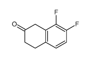 7,8-difluoro-3,4-dihydronaphthalen-2(1H)-one Structure