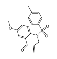 N-allyl-N-p-toluenesulfonyl-2-formyl-4-methoxyaniline Structure