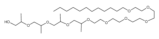 C12-C14 脂肪醇聚氧乙烯聚氧丙烯醚结构式