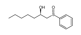 (2R)-1-(phenylsulfinyl)heptan-2-ol结构式