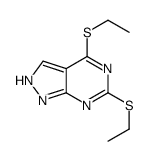 4,6-Bis(ethylthio)-1H-pyrazolo[3,4-d]pyrimidine Structure
