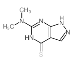 6-二甲基氨基-1,5-二氢-吡唑并[3,4-d]嘧啶-4-硫酮结构式