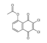 5-acetoxy-2,3-dichloro-[1,4]naphthoquinone结构式